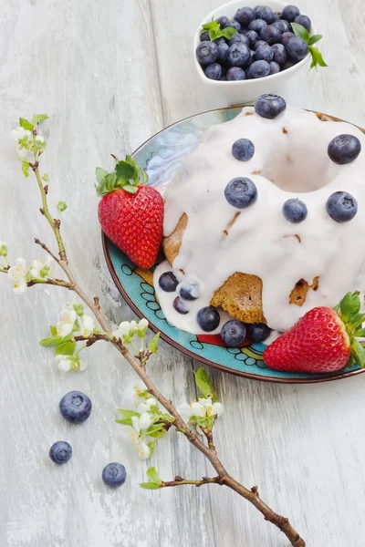 Tarta con bayas — Foto de Stock