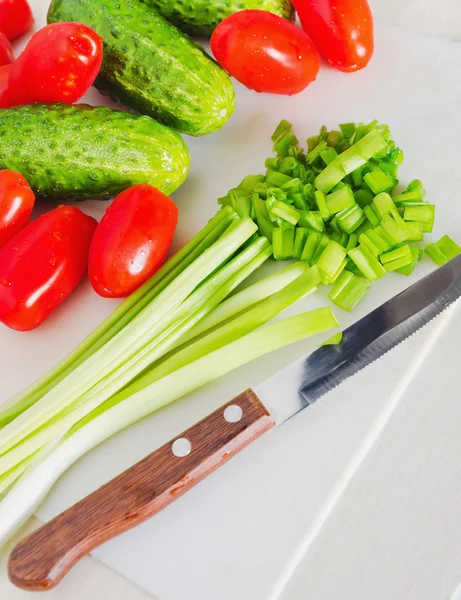 Ingredientes de uma salada — Fotografia de Stock