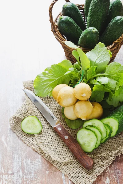 Zutaten für einen Salat — Stockfoto
