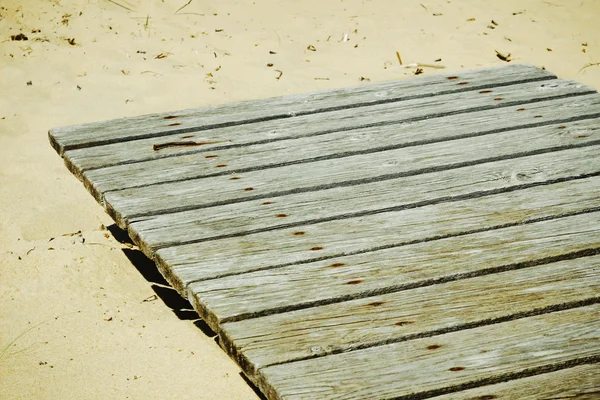 Bouclier de planches en bois — Photo