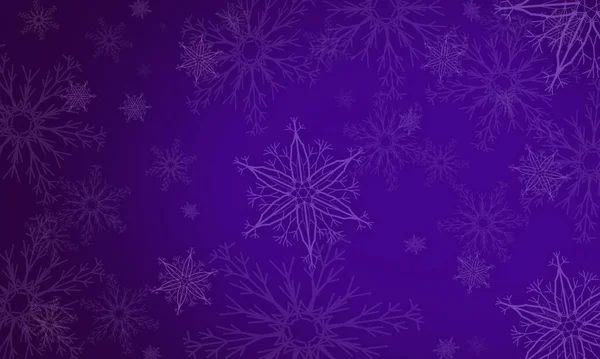 Blue Background White Snowflakes Winter Pattern Two Kinds Snowflakes All — Stock Photo, Image