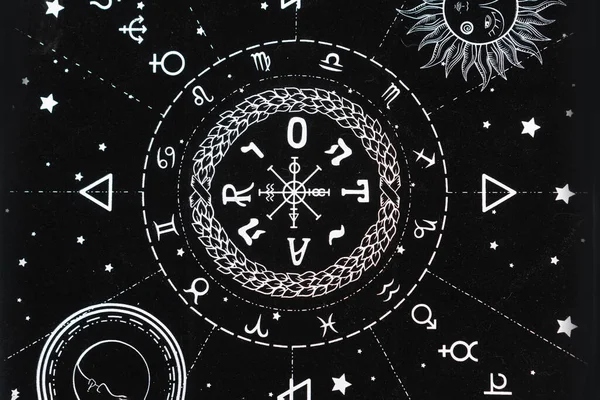 Diseño Sobre Tema Astrología Isoteria —  Fotos de Stock