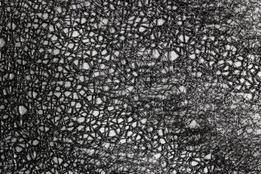 Koyu gri dantelli soyut arka plan. Tasarım için karanlık arka plan, sosyal ağlar, metin. Çalışma, ağ, kumaş arkaplanı.