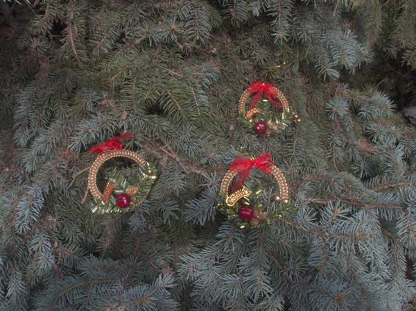 Helle Weihnachtsdekoration — Stockfoto