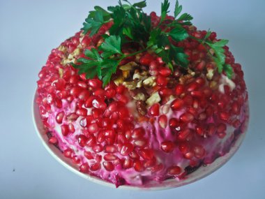 iştah açıcı salata garnet bilezik