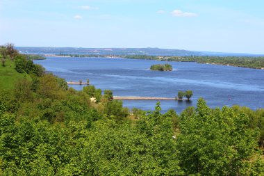 güzel kırsal ve nehir dnepr