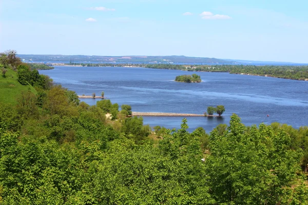 güzel kırsal ve nehir dnepr