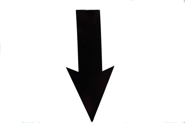 Flecha hacia abajo — Foto de Stock