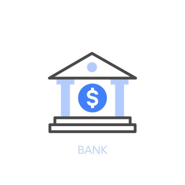 Basit bir banka kabartma sembolü. Web siteniz veya sunumunuz için kullanması kolay.