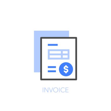 Simple visualised invoice symbol. Easy to use for your website or presentation.