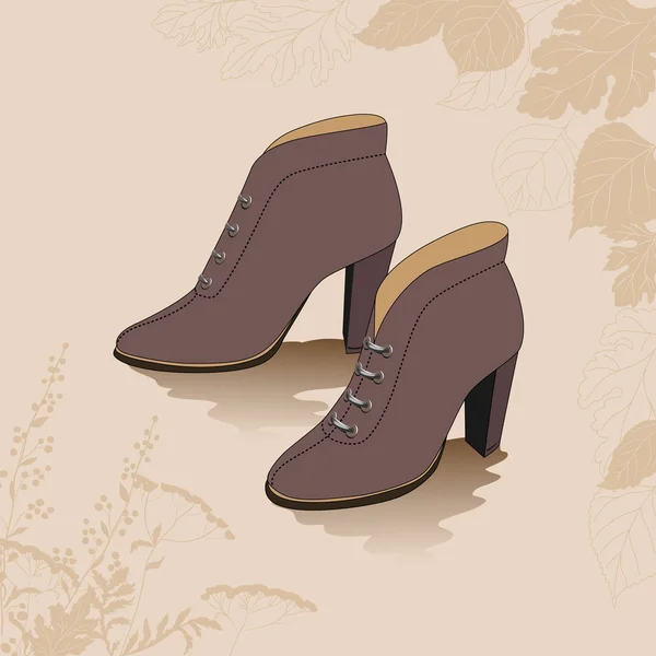 Herfst schoenen — Stockvector