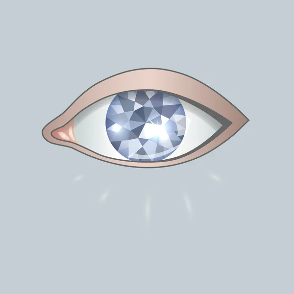Occhio di diamante — Vettoriale Stock