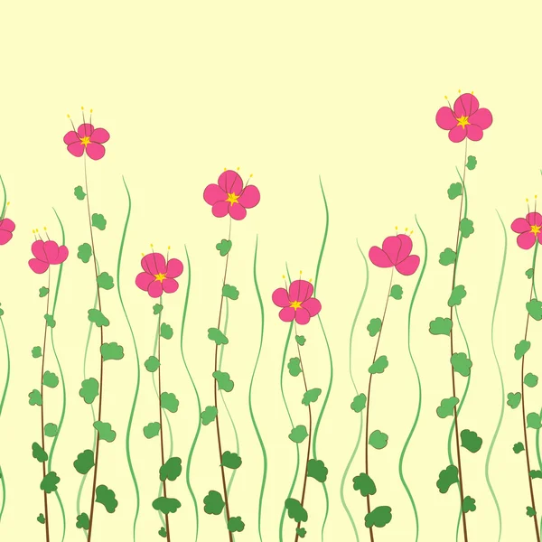 Бесшовные цветы — стоковый вектор