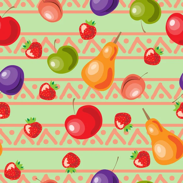 Patrón de fruta — Archivo Imágenes Vectoriales