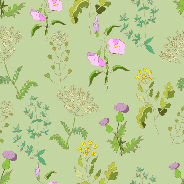 Wilde bloemen — Stockvector