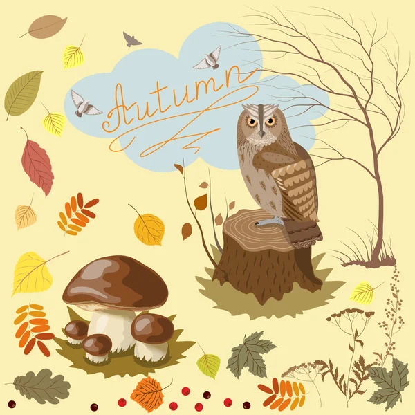 Signos de otoño — Archivo Imágenes Vectoriales