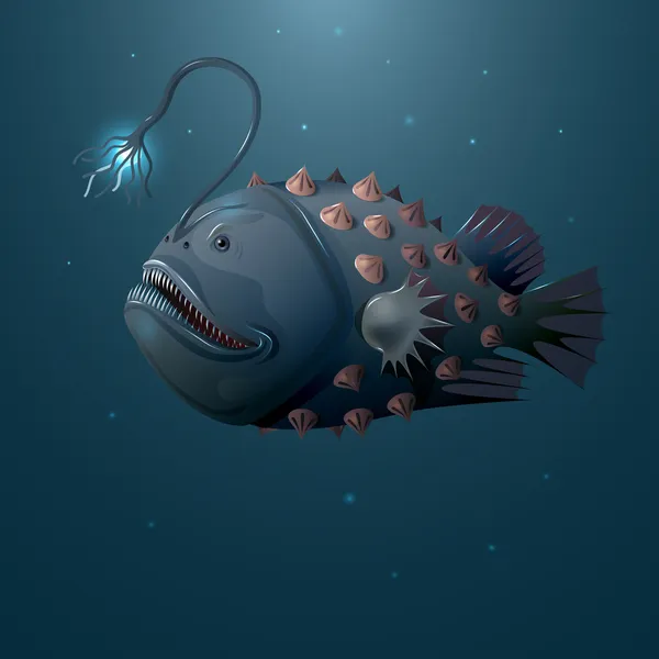 Angler fish — Stock Vector