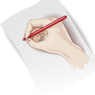 Writing hand clipart