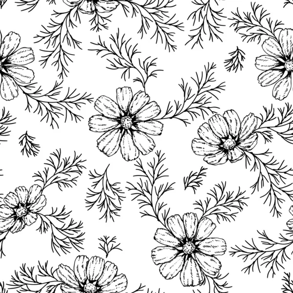 Modèle floral sans couture — Image vectorielle