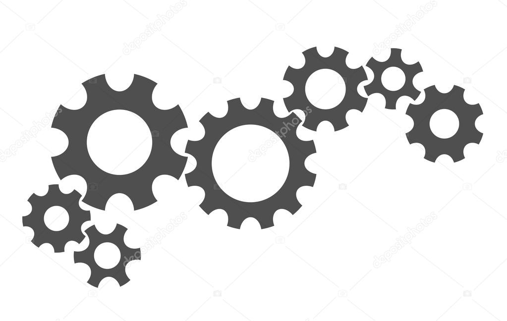 Gears industrial abstract background — Stock Vector © igarts 36230483