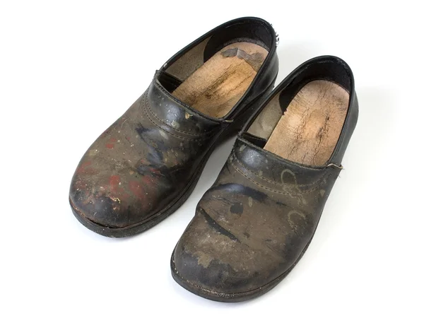 Worn out clogs — Stock Photo, Image