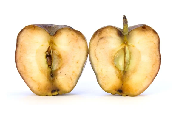 Alter geschnittener Apfel — Stockfoto