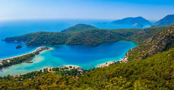 Panoramatická Krajina Pláže Oludeniz Fethiye Mugla Turecko Letní Prázdninový Koncept — Stock fotografie