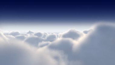 Bulutların arasından uçuş