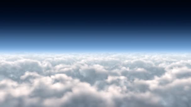 Flug durch Wolken — Stockvideo