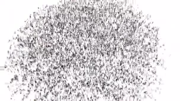 Crowd People Gather Form County Germany Loop Frame — Vídeo de stock