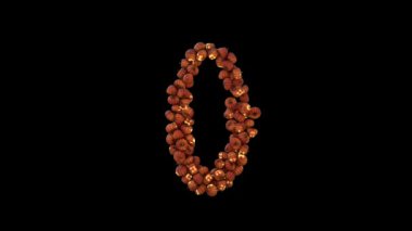 Canlandırılmış Cadılar Bayramı Balkabağı Feneri Parçacık Yazısı 0