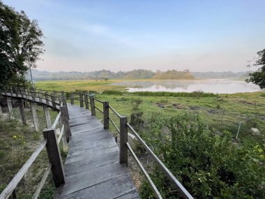 Binh Minh Yolu manzarası Nam Cat Tien ormanına giriyor.