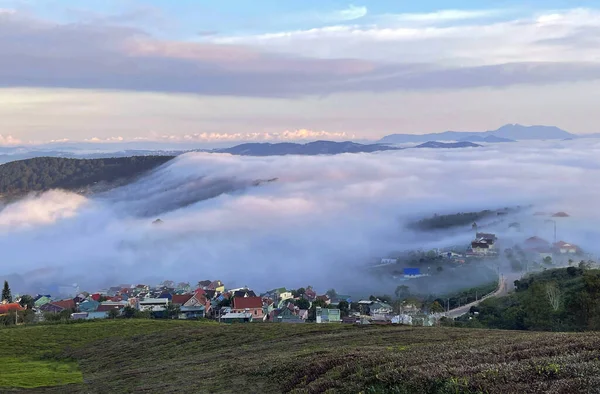 Nubes Sobre Cau Dat Ciudad — Foto de Stock