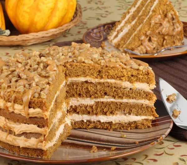 Dilimlenmiş kabak layer cake — Stok fotoğraf