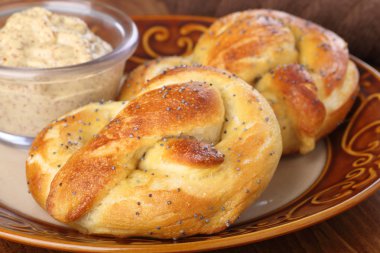 yumuşak pretzels portre