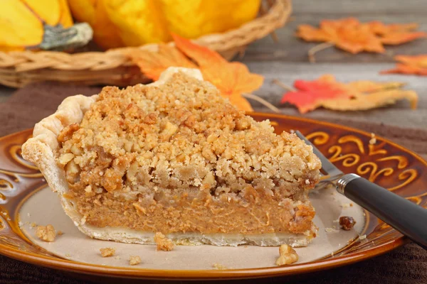 Autumn Pumpkin Pie — Stock Photo, Image