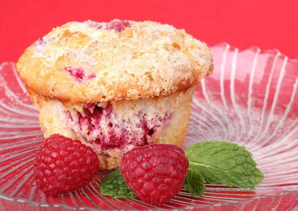 Raspberry muffin — Stockfoto