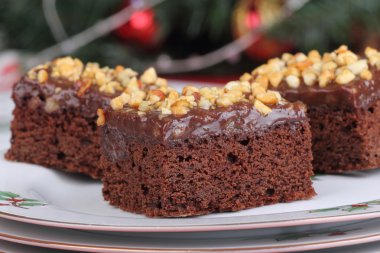 fıstıklı çikolata soslu kek