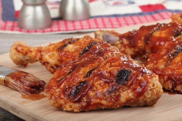 Barbecue Chicken Quarters Closeup — Stock Photo, Image