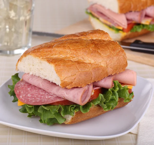 Cold Cut Sandwich — Stock Photo, Image