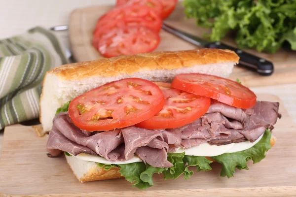 Sandwich de carne asada — Foto de Stock