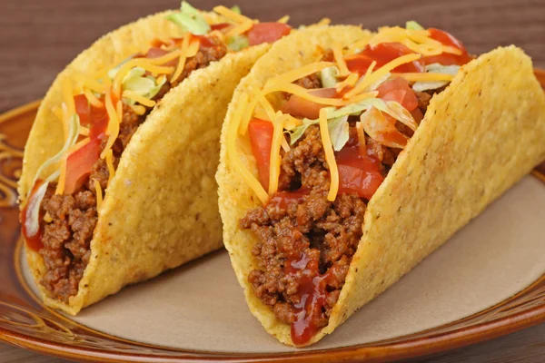 Hovězí tacos — Stock fotografie