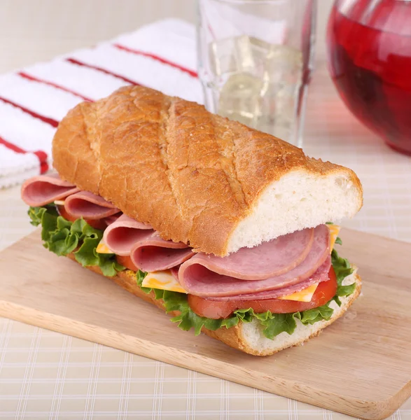 Lunch Meat Sandwich — Stock Photo, Image