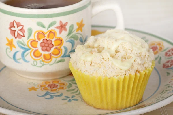 Muffin al limone e caffè — Foto Stock