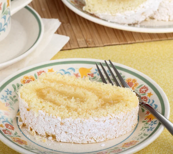 Lemon Cake Roll — Stock Photo, Image