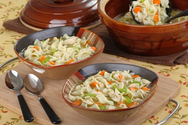 Two Bowls of Soup — Stock Photo, Image