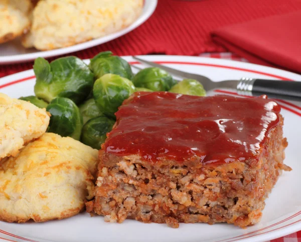Meatloaf Meal — Stock Photo, Image