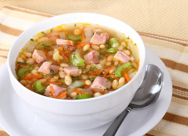 Ham and Bean Soup — Stock Photo, Image