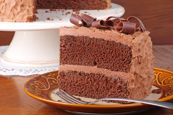 Piece of Chocolate Cake — Stock Photo, Image