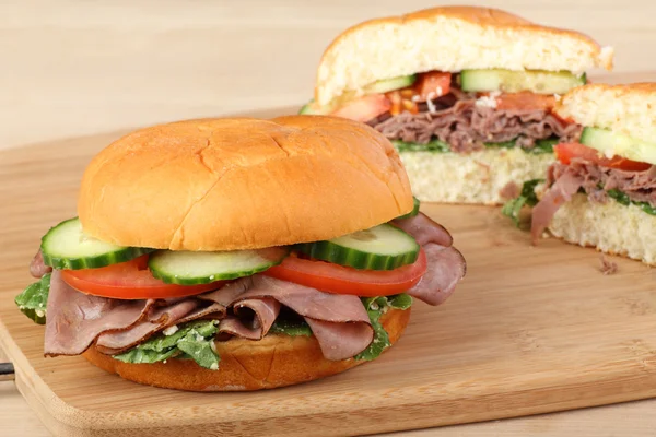 Roast Beef Sandwich — Stock Photo, Image